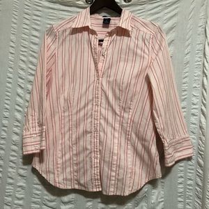 SALE GAP Candy Striped Stretch Blouse